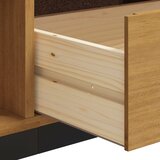 TV ormarić sa staklenim vratima FLAM 158x40x50 cm od borovine | Eponuda.com