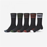 Globe Nogavice Tilt hi crew sock 5 pack Črna Cene
