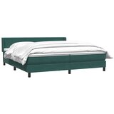  Box spring postelja z vzmetnico temno zelena 180x220 cm žamet, (21792304) | Shoptok.si