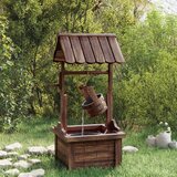 vidaXL Bunar želja s crpkom 57 x 50 x 112 cm od masivne jelovine | shoptok.hr