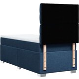  Krevet s oprugama i madracem plavi 100 x 200 cm od tkanine | shoptok.hr