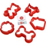  Modla za kolače životinje, 5 delova, crvena | ePonuda.com