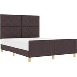  Krevetna konstrukcija Tamno smeđa 160 x 200 cm tkanina | shoptok.hr