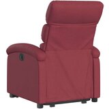  Naslonjač na podizanje od tkanine crvena boja vina | shoptok.hr