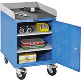 eurokraft pro pomožni montažni voziček, praškasto lakiran, s pločevinasto omarico, dxšxv 765 x 570 x 830 mm | Shoptok.si