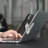 Techsuit zložljivo držalo za telefon za prenosnik / monitor - srebrno | Shoptok.si