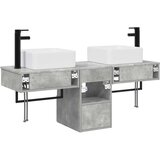  Set ormarića za kupaonicu 3 kom. Betonska siva 53 x 35 x 39 cm - Betonska siva | shoptok.hr