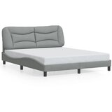  Okvir kreveta s LED-om bez madraca Hvar 160 x 200 cm od tkanine | Eponuda.com