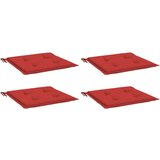  Jastuci za vrtne stolice 4 kom crveni 40x40x4 cm od tkanine | Eponuda.ba