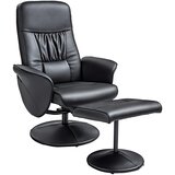 HOMCOM sprostitveni naslonjač kovina, umetno usnje 81D x 76Š x 101V cm Črna, (5000242932) Cene