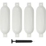 vidaXL Odbojniki za čoln 4 kosi beli 51x14 cm PVC | Shoptok.si