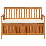  Vrtna klupa za pohranu od masivnog bagremovog drva 120 x 63 x 84 cm | Eponuda.ba