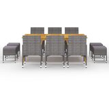  11-dijelni vrtni blagovaonski set sivi | Eponuda.com