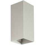 Faro 40567 - zidno svetlo sole 2xGU10/8W/230V sivo rebrasto četvrtasto Cene