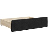 vidaXL Izvlečna dnevna postelja s predali črna 80x200 cm bla | Shoptok.si