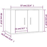  Zidni TV ormarić Smeđi hrast 57x34 5x40 cm | shoptok.hr