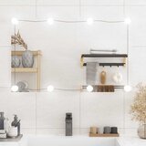  Zidno ogledalo s LED svjetlima 50 x 80 cm stakleno pravokutno | shoptok.hr