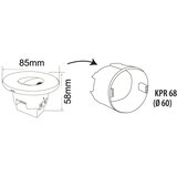  LED spoljašnja svetiljka za stepenište DECENTLY LED/1,5W/230V IP44 crna | Eponuda.com