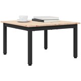  Kava Stol Prirodna 60 x 60 x 36 cm Čvrsto borovo drvo | shoptok.hr