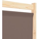 Sobna pregrada s 3 panela od tkanine 120 x 170 x 4 cm smeđa | shoptok.hr