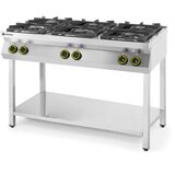  Plinski Štedilnik s 6 Gorilniki, 28.5kW, 1200x700x900mm | Shoptok.si