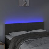  LED uzglavlje tamnosivo 144x5x78/88 cm baršunasto | shoptok.hr