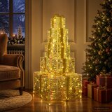  Božićne svjetleće kutije na slaganje 250 LED lampica Slike