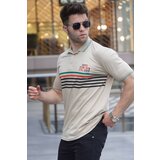 Madmext Polo T-shirt - Beige - Regular fit Cene