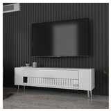 Hanah home tv polica Retrolp4 white silver
