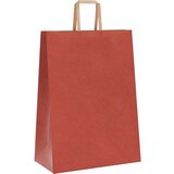  Papirnate vrećice 50 kom s ručkama crvene 32x17x44 cm | shoptok.hr