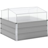  Sadilica Svijetlo siva 100 x 100 x 77 cm Cinkani čelik | shoptok.hr