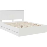  Konstrukcija postelje Bela 150 x 200 cm Inženirsko leseno, (5000121148) | Shoptok.si