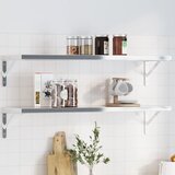  The living store nosilec za polico 4 kosi 30x2,5x15,5 cm srebrno nerjaveče jeklo -, (21493771) | Shoptok.si