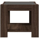  Stolić za kavu LED smeđa boja hrasta 53x53x45 cm drveni | Eponuda.ba
