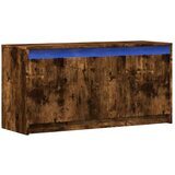 vidaXL TV omarica LED dimljeni hrast 100x34x50 cm inženirski les | Shoptok.si