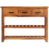  Komoda s 3 ladice 110 x 30 x 80 cm od masivnog bagremovog drva | shoptok.hr