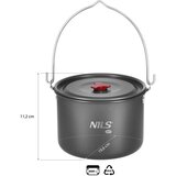  Nc17117 turistički lonac s poklopcom 4 l nils camp | shoptok.hr
