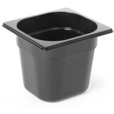 Hendi Črna polikarbonatna posoda GN 1/6 višina 100 mm - 862728, (21384002) Cene