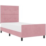vidaXL Postelja Roza 90x200 cm Žamet, (22049869) | Shoptok.si