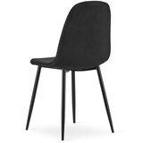  PADVA stolica - crni baršun / crne noge x 2 | shoptok.hr