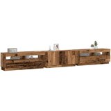 TV ormarić LED boja drva 300x35x40 cm konstruirano drvo | shoptok.hr