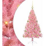  Umjetno predsvijetljeno božićno drvce Ružičasta 120 cm PVC | shoptok.hr
