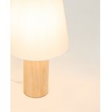 Kave Home Bijela/u prirodnoj boji stolna lampa od masivnog kaučuka s tekstilnim sjenilom (visina 49,5 cm) Marga – | shoptok.hr
