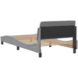  Okvir za krevet Dover svjetlosivi 100x200 cm od tkanine | shoptok.hr