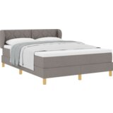 Box Spring Krevet s Madracem - Taupe 140x200 cm Tkanina | shoptok.hr