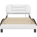  Okvir kreveta s LED-om bez madraca Hvar bijelo-crni 100 x 200 cm | shoptok.hr