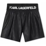 Karl Lagerfeld Otroške kratke hlače črna barva
