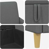  Set sofe s pohranom 2 pcs Tamnosiva Poliester | shoptok.hr