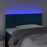  LED uzglavlje tamnoplavo 90x5x78/88 cm baršunasto | shoptok.hr