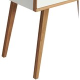 MID.YOU PISALNA MIZA les, leseni material bela, barve hrasta | Shoptok.si